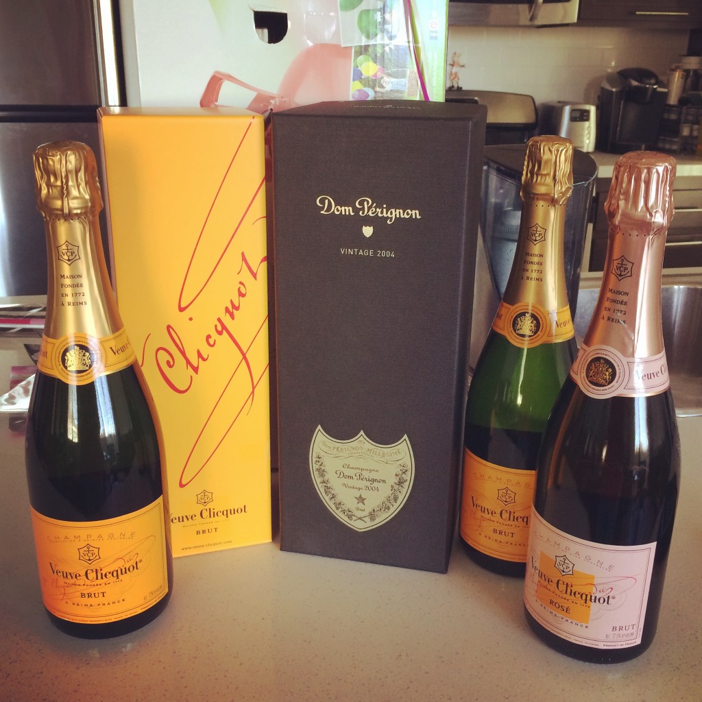There are a few things I refuse to compromise on. Champagne and lipstick at two of them. When it comes to champagne nothing less than Veuve Clicquot is acceptable.  It also makes me happy that they sell Dom at the grocery store here so even last minute there can be at least one bottle on hand.  