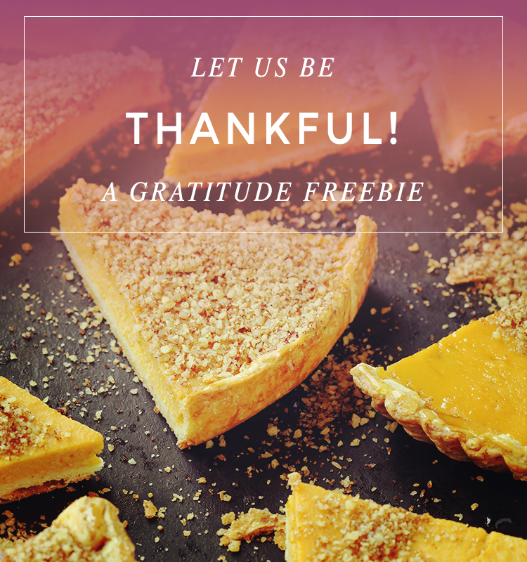 gratitude, thanksgiving